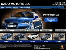 Tablet Screenshot of dadomotorsonline.com